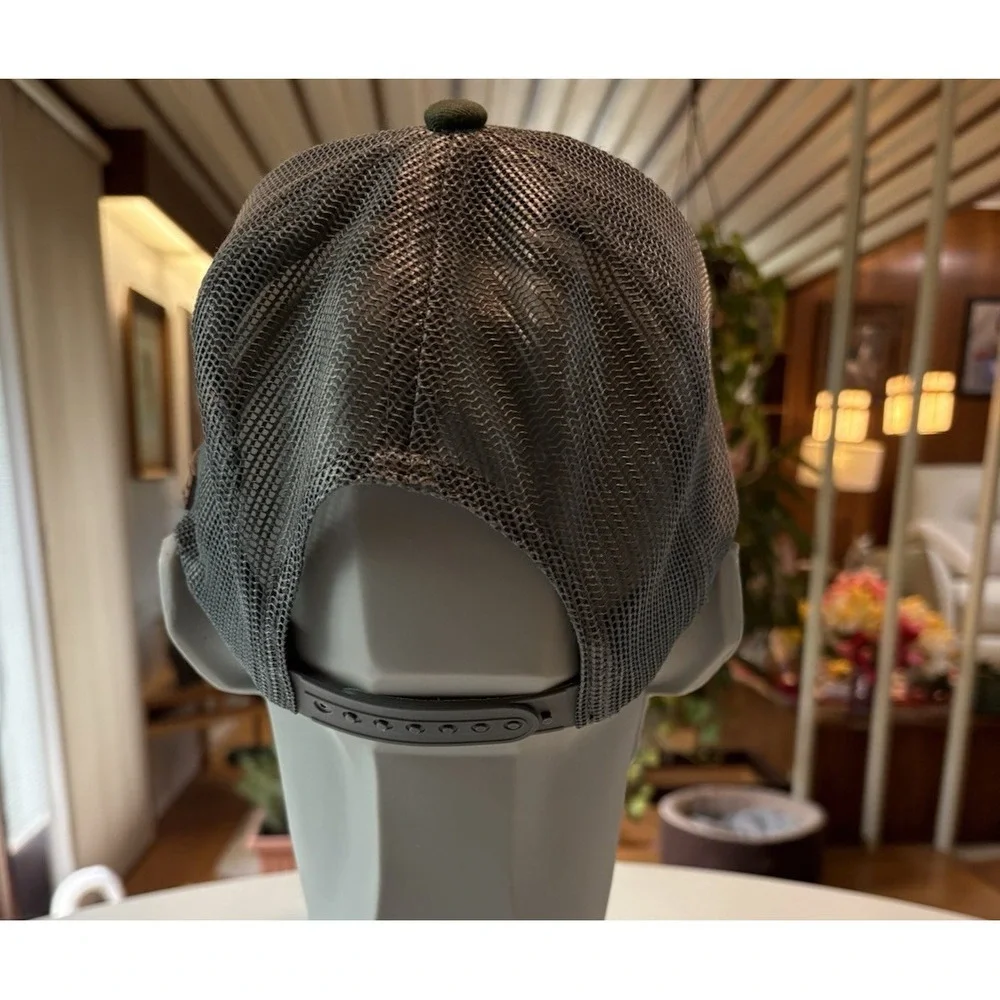 iTOOLco Green Trucker Hat Snapback Mesh Cap Leather Patch‎ Logo One Size OSFM